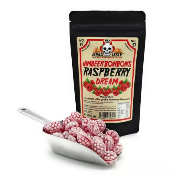 No.51 Himbeer Bonbons Raspberry Dream - 200g - Hotskala: 0